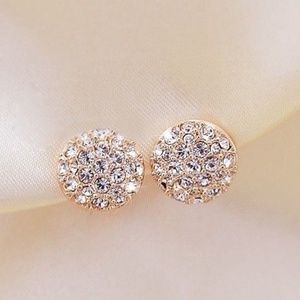 Crystal Rhinestone Ear Stud Earrings (item C)